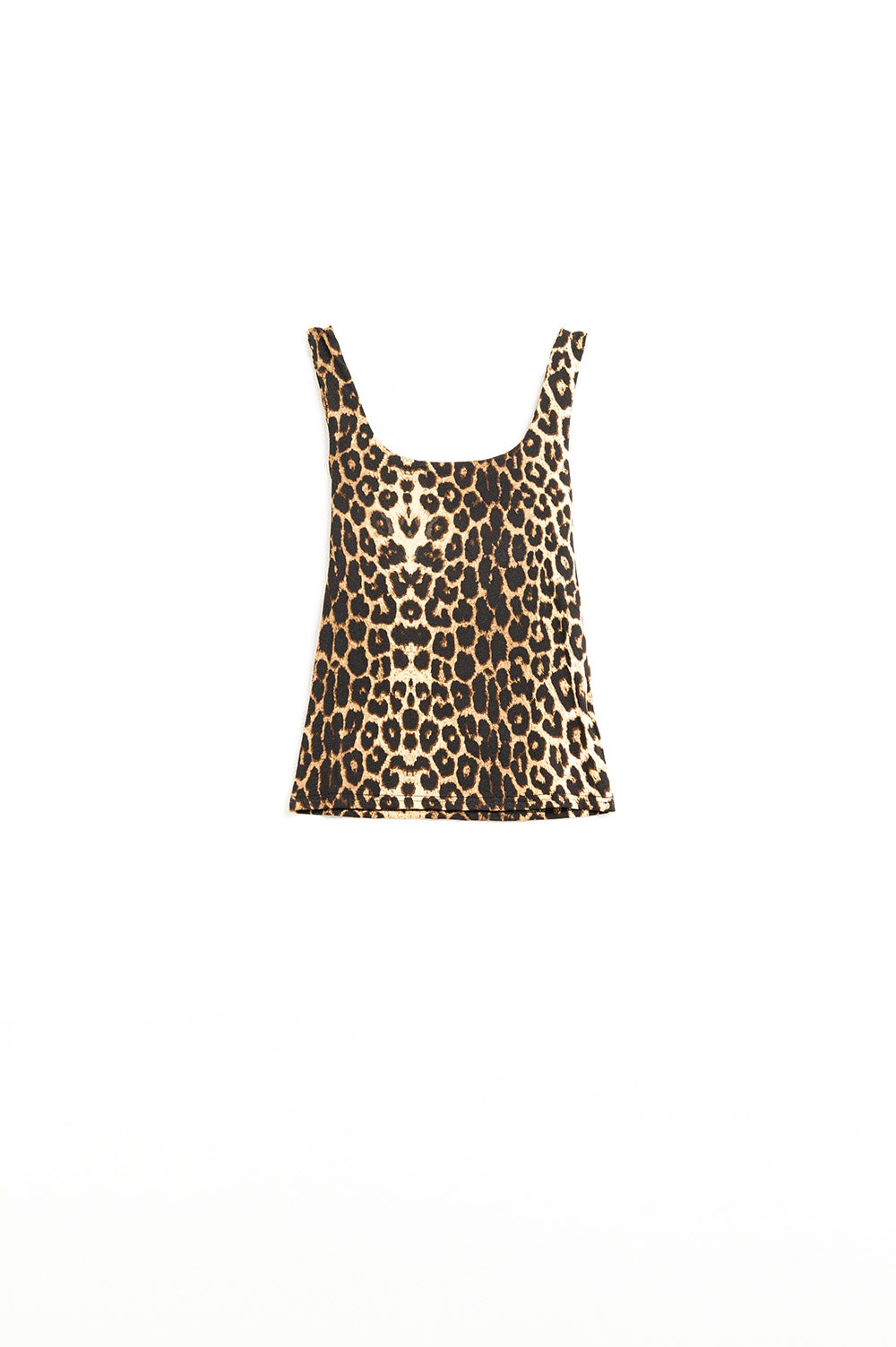 Spandex top met luipaardprint