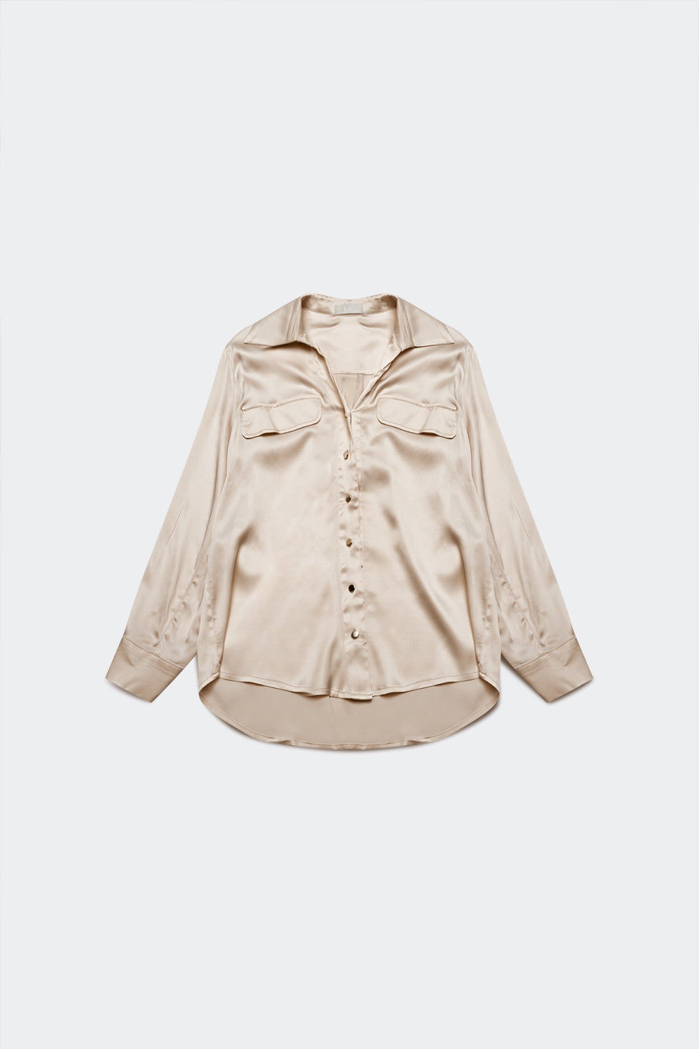 Q2 satijnen blouse in creme