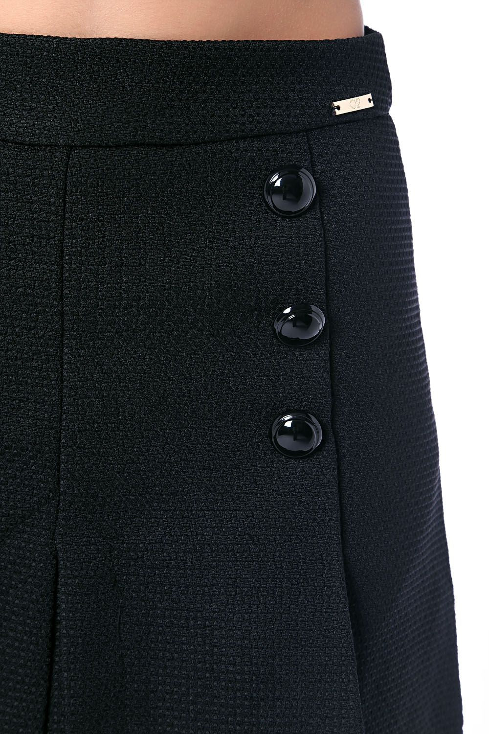 Black skirt with buttons
